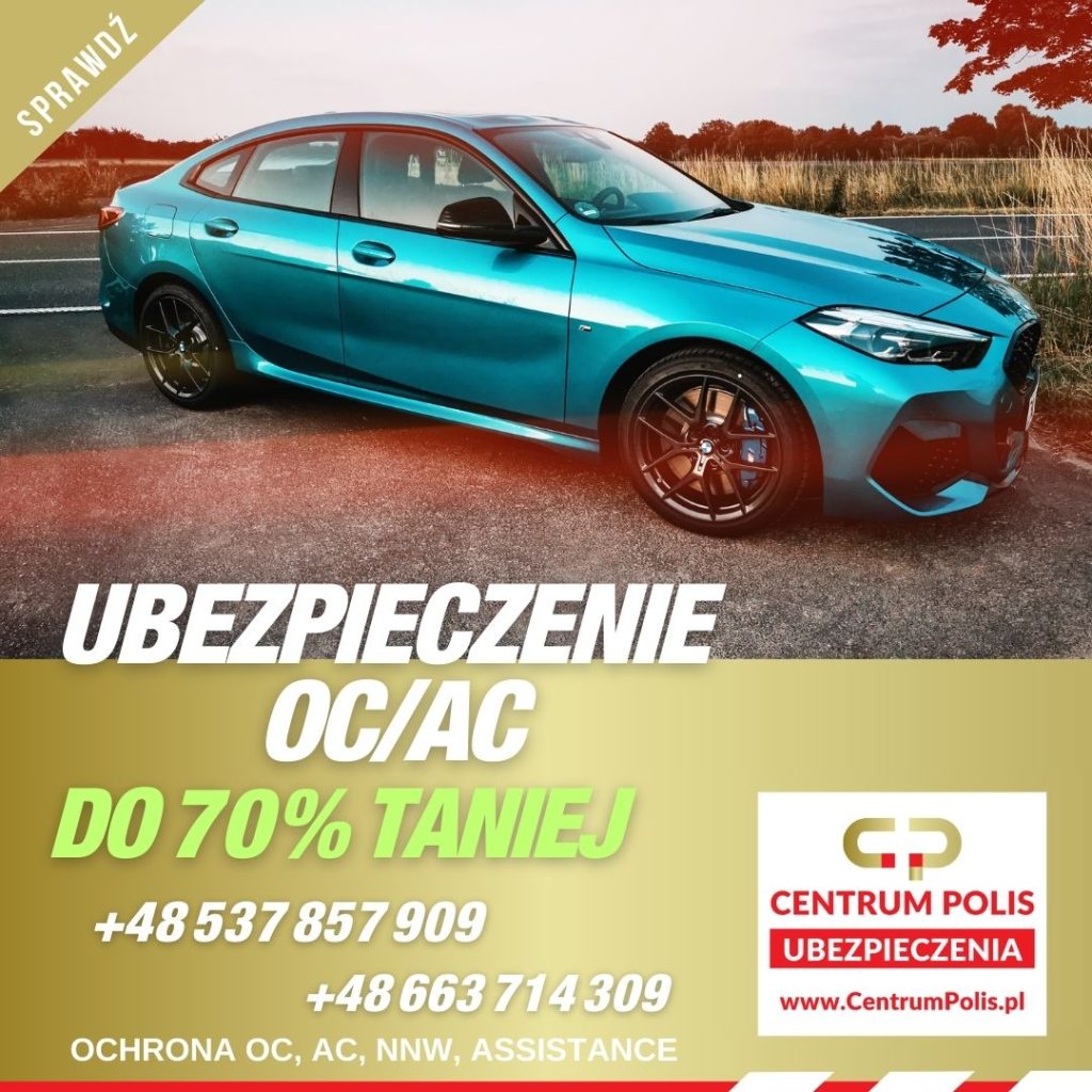 Ubezpieczenie OC/AC do 70% taniej