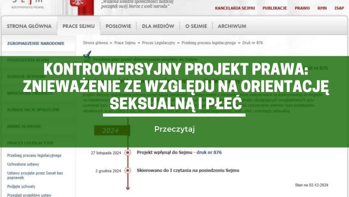 Kontrowersyjny Projekt Prawa: Znieważenie ze Względu na Orientację Seksualną i Płeć